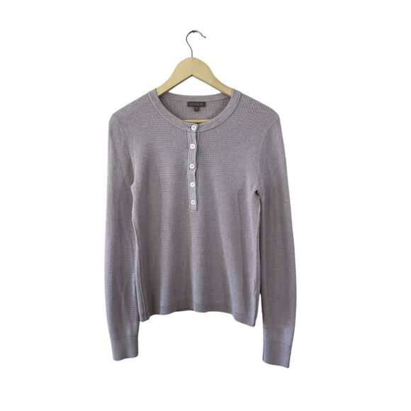 Lilla P Medium Sweater Top Pullover Long Sleeve Pale Purple Cotton Modal Womens - Picture 1 of 12